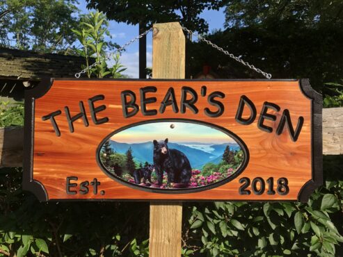 Wooden House Plaques - Perfect Personalized Cabin Signs