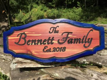 Wooden Signs with Sayings about Family - Custom Personalized Family Name Signs for Home