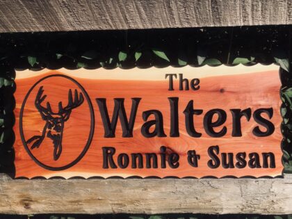 Outdoor Wood Signs Plaques - Custom Engraved Wooden Signs