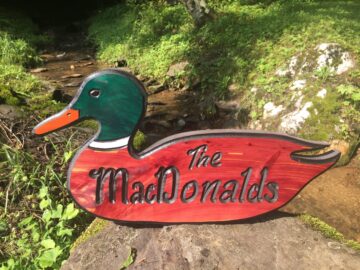 Custom Carved and Painted Signs - Wooden Sign Maker Wood Signs of Gatlinburg