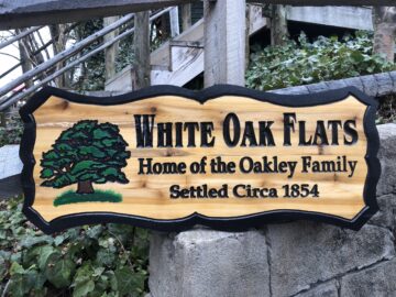 Large Wooded Cedar Sign Custom and Personalized