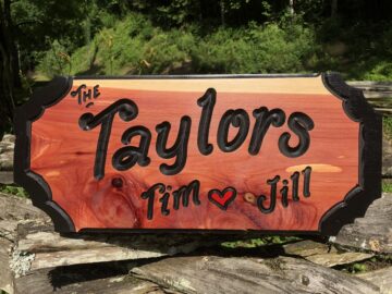 Wooden Name Signs for Home - Made in the USA by Wood Signs of Gatlinburg Sign Shop