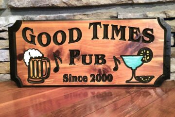 Custom Bar Sign -Wood Signs of Gatlinburg Sign Shop