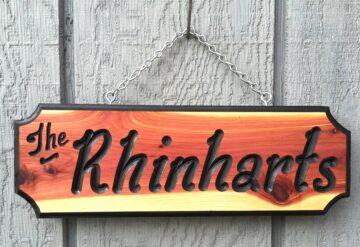 Wooden Sign Custom Carved and Personalized House Signs