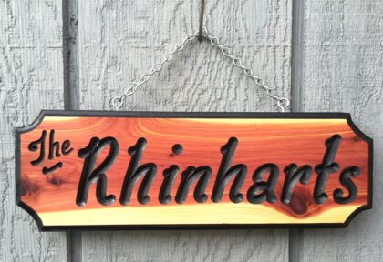 Wooden Sign Custom Carved and Personalized House Signs