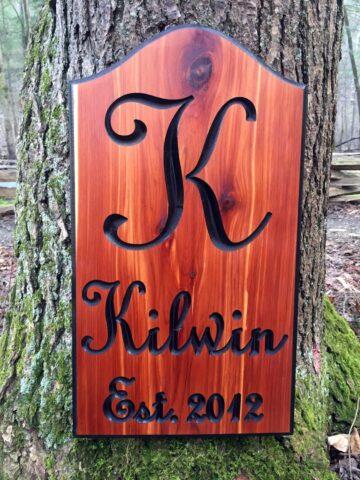 Custom Monogram Family Name Sign