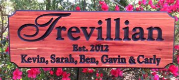 Personalized Family Sign for House or Home - Outdoor Name Signs by Wood Signs of Gatlinburg Sign Shop