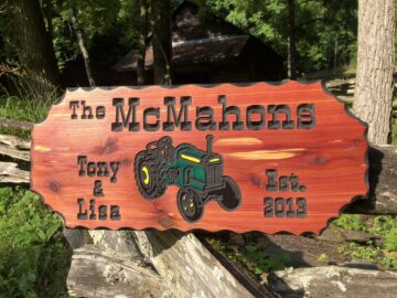 Personalized Farm and Barn Wood Signs - Hand Painted and Engraved for Personalization