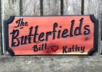 Butterfield Wood Sign