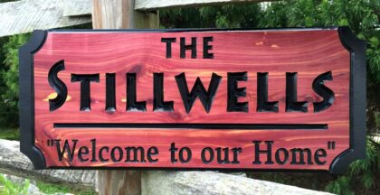 Stillwells Wood Sign