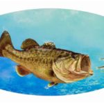 Bass Fish Metal Art - Indoor Outdoor Wood Sign Plaques