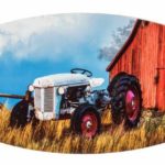 Tractor with Barn Metalwork Plaque - Outdoor and Indoor Wood Sign Plaques