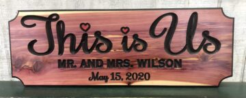 Perfect Wedding Gift This is Us Custom Wood Sign