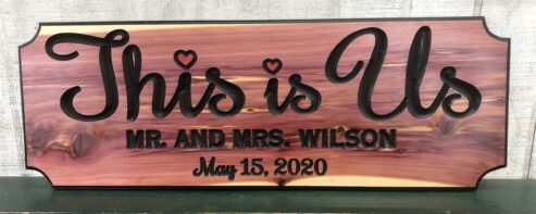 Perfect Wedding Gift This is Us Custom Wood Sign
