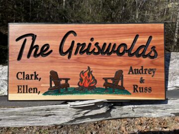 Custom Family Name House or Campsite Sign
